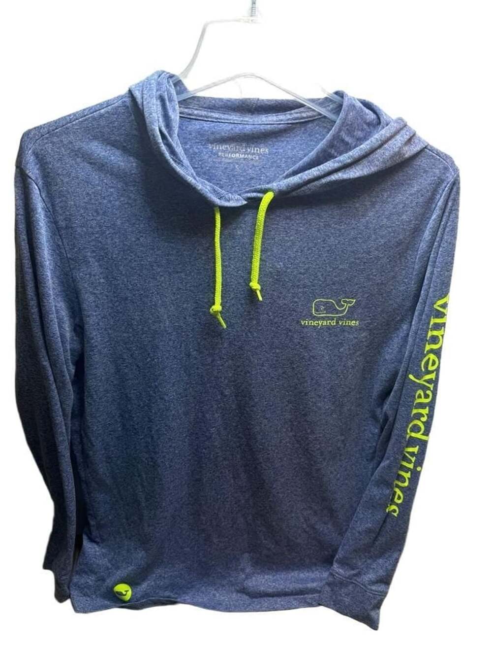 Vineyard Vines Performance Hoodie Size S Blue Lightweight Pullover